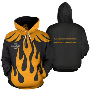 Live Unbreakable Hoodie w/back quote